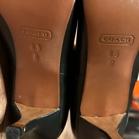 Coach FAYTH Women's Black Leather Knee High Boots Sz. 8.5 - Picture 8 of 9